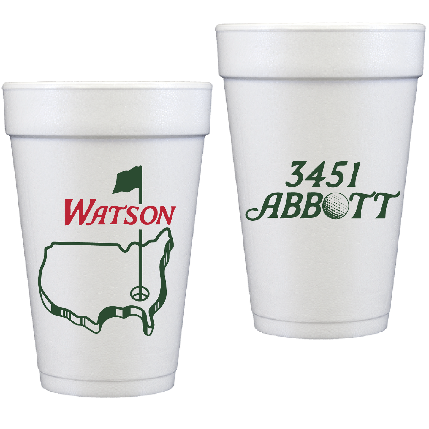 personalized masters | styrofoam cup