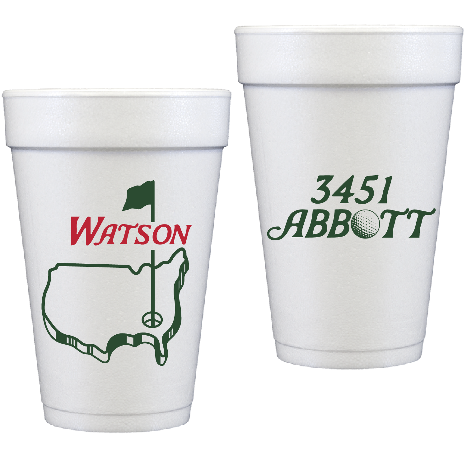 personalized masters | styrofoam cup