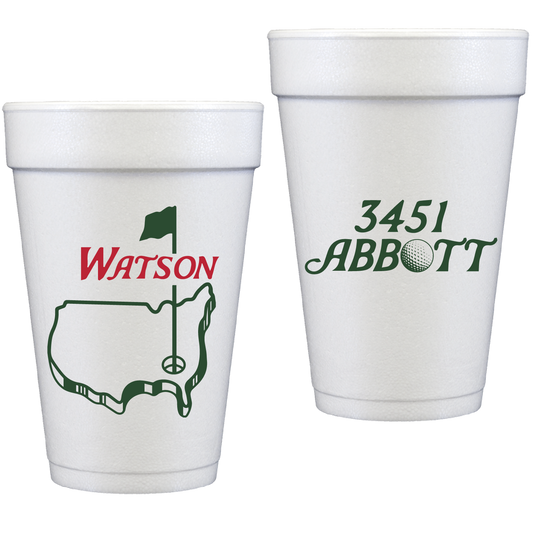 personalized masters | styrofoam cup