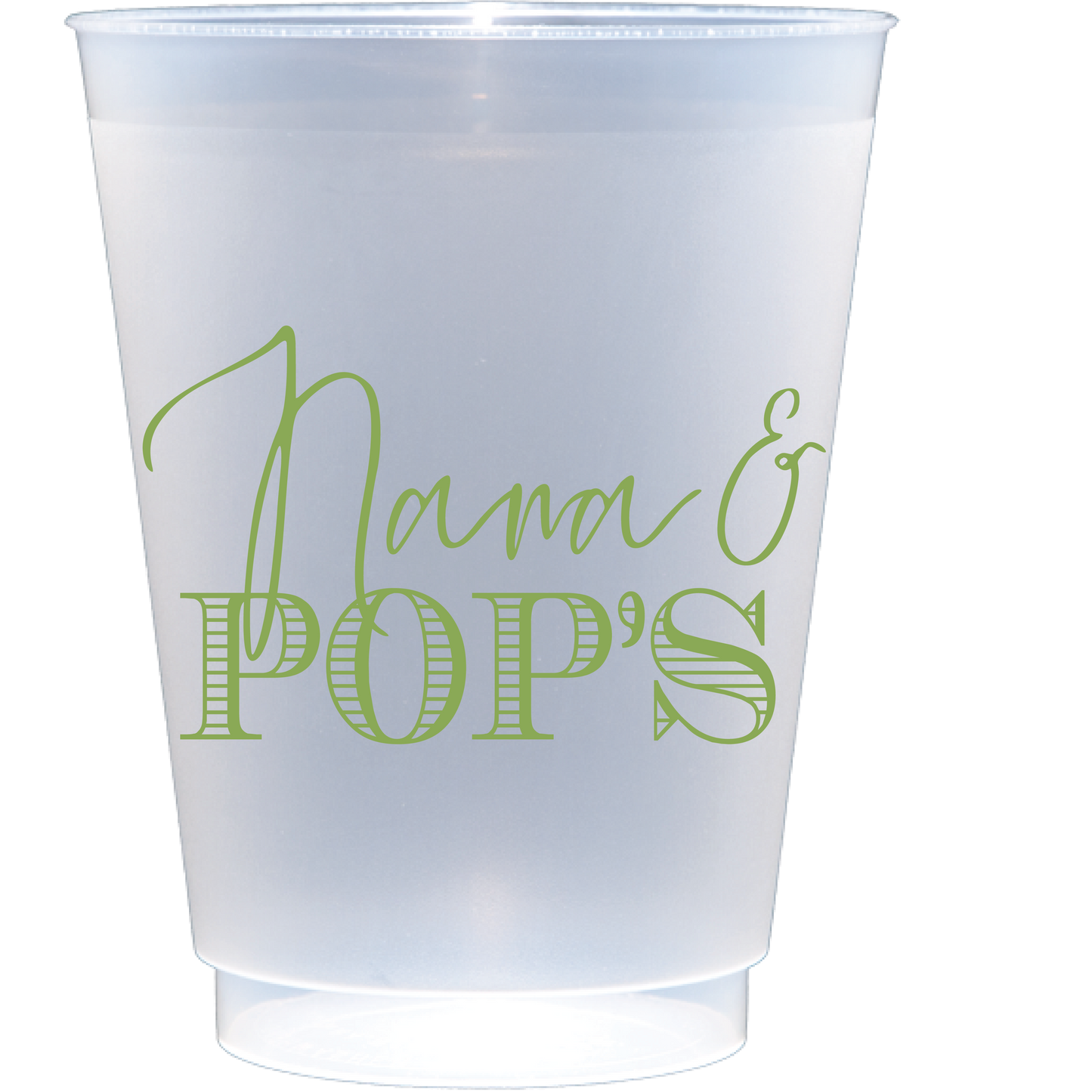 Prsonalized grandparents names | Frosted Flex Cup