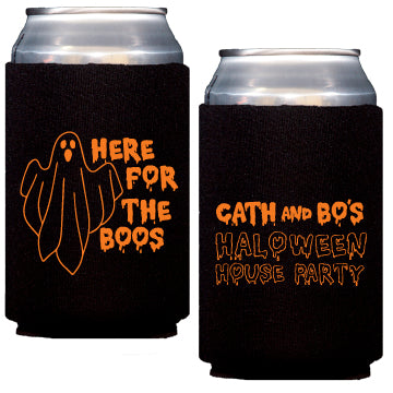 Peersonalized Halloween party can coolers