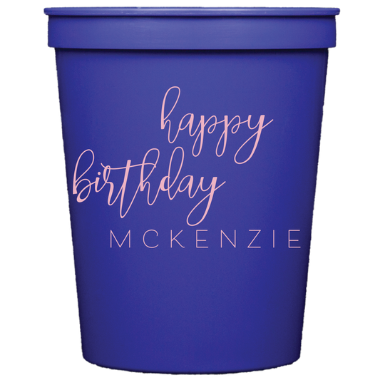 happy birthday | stadium cups