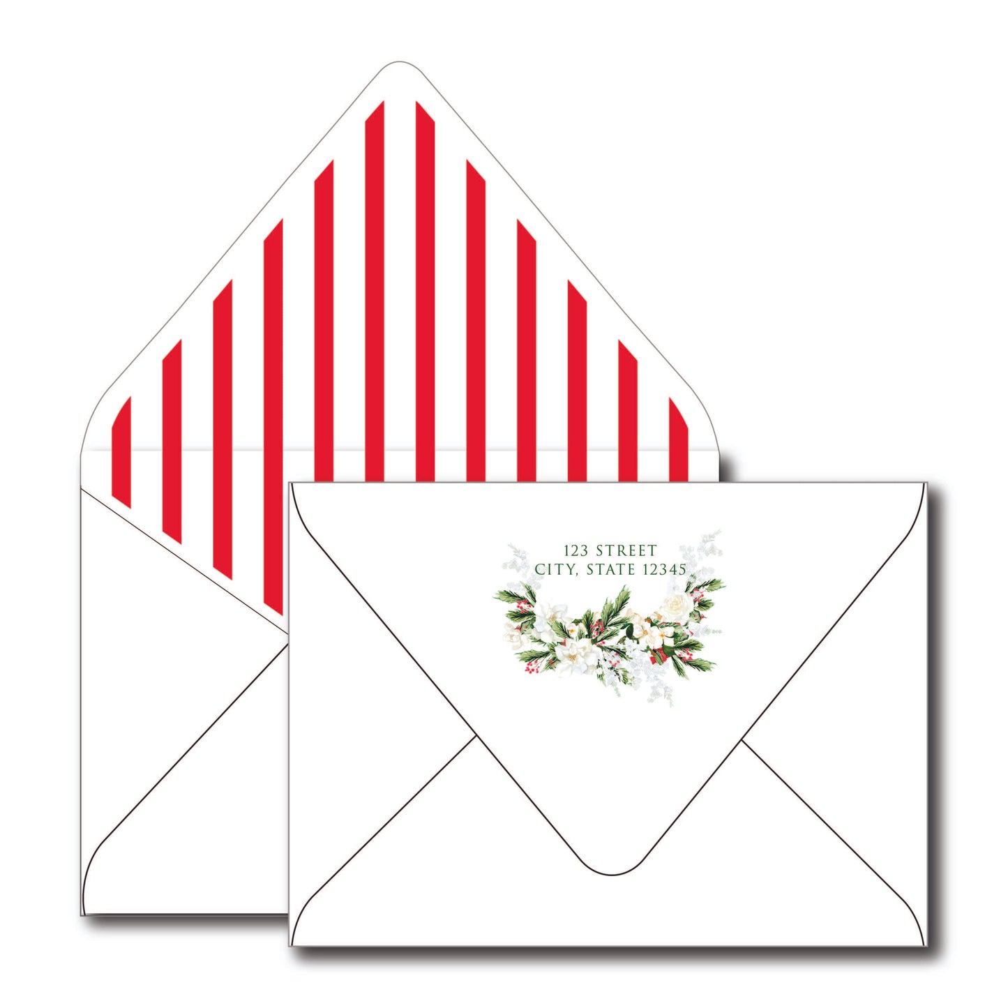 bow garland | holiday card | mesh by alex