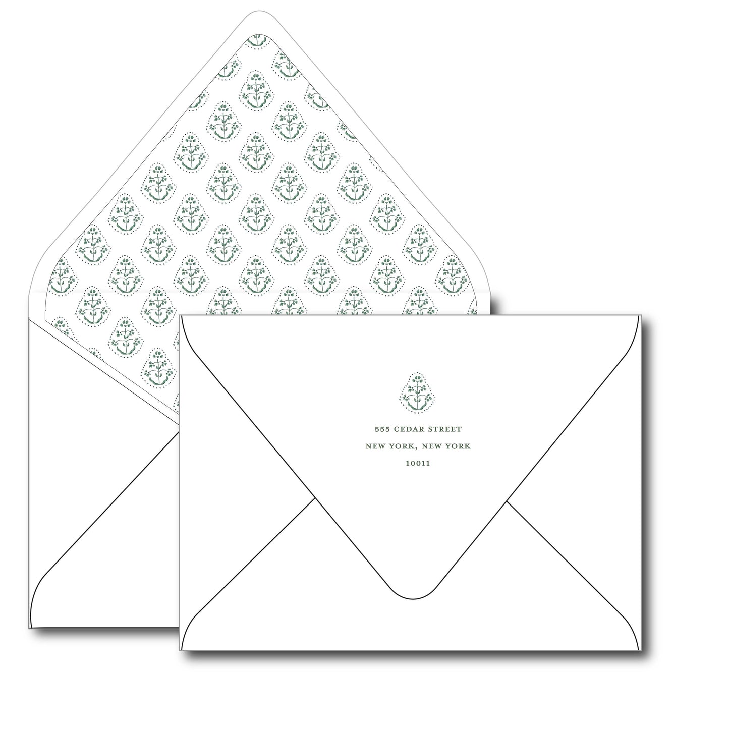 blockprint | holiday card | cedar street stationery