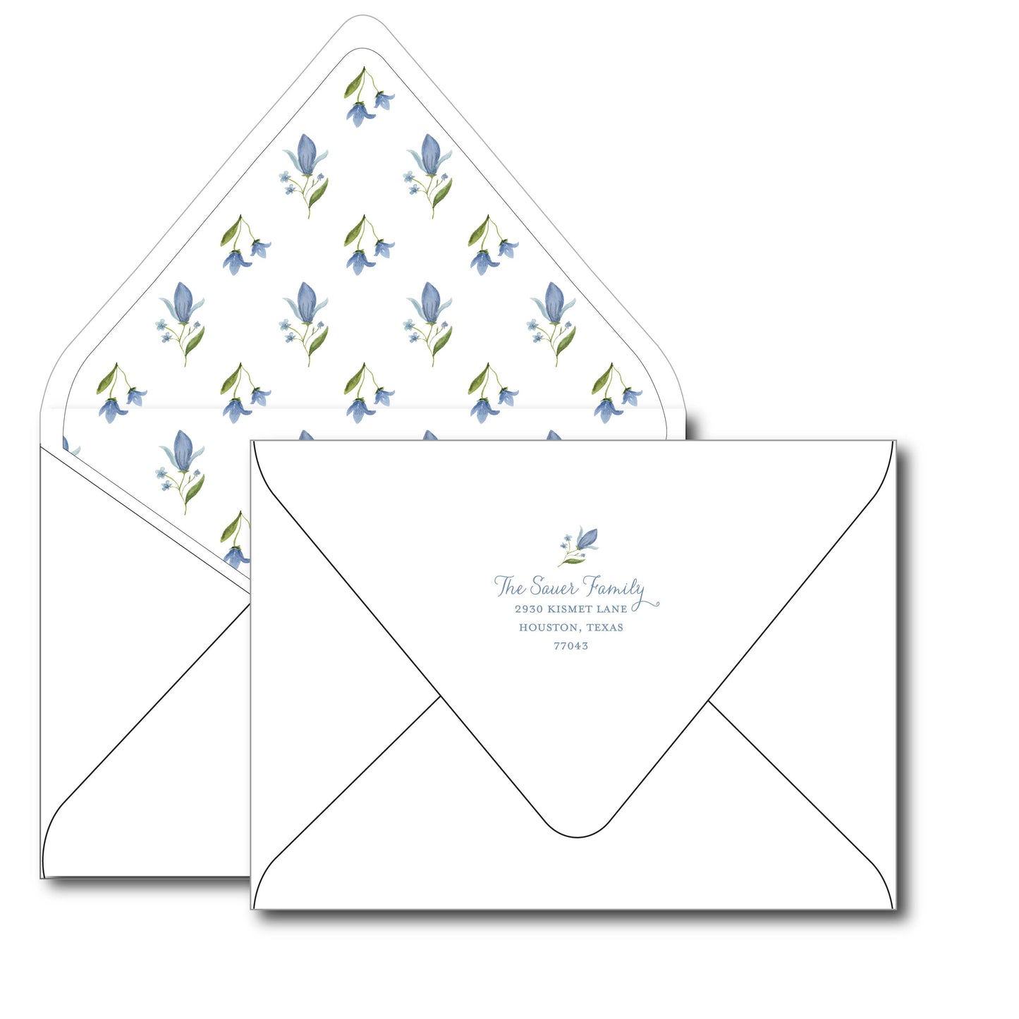 blue blessings | holiday card | be sweet ink