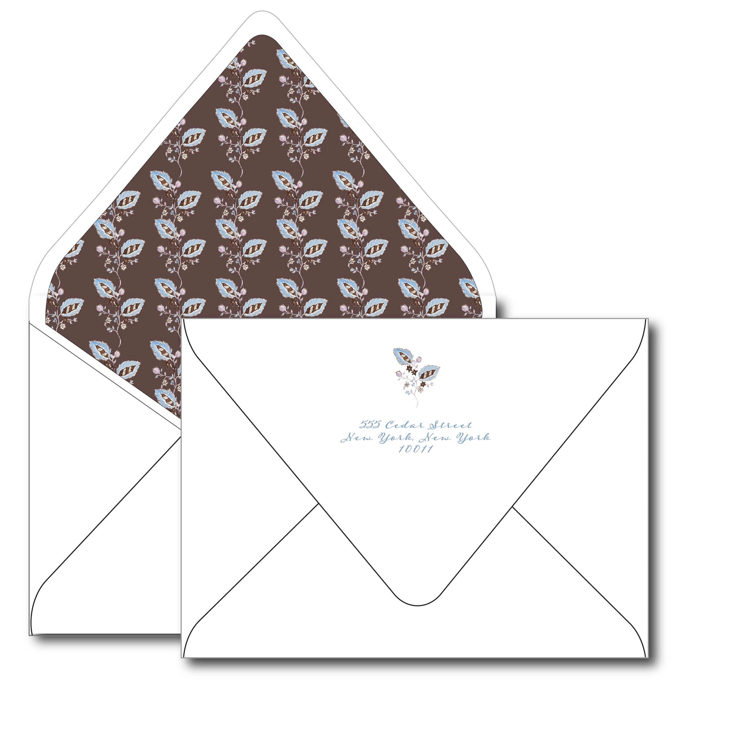 vintage vines chocolate | holiday card | cedar street stationery