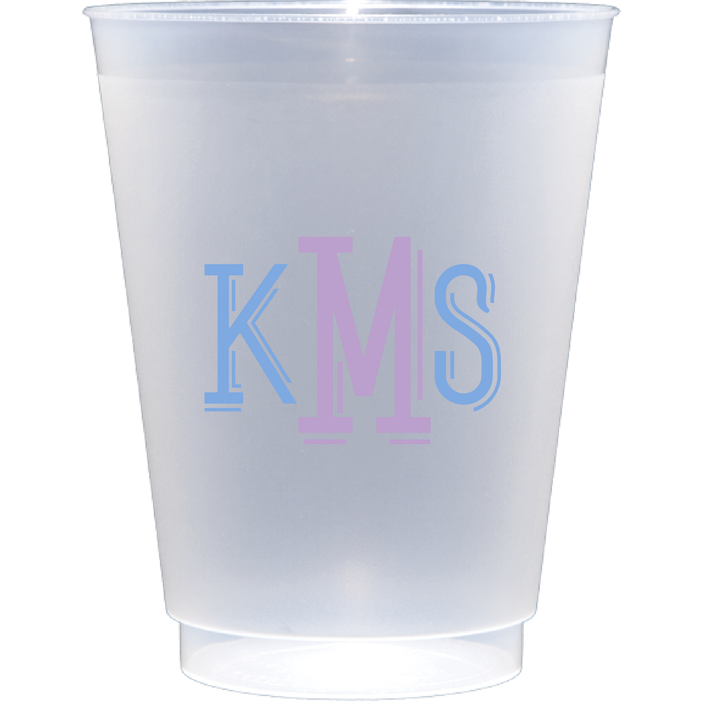 Personalized shaddow monogram | Frosted Flex Cup