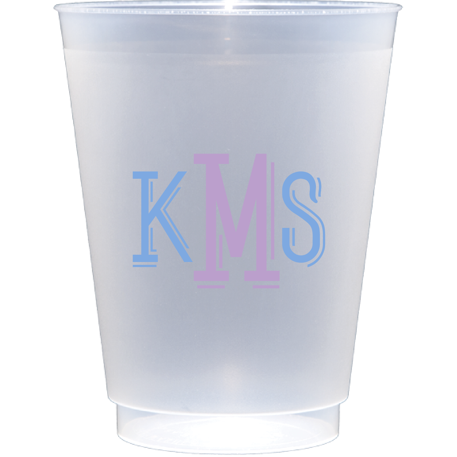 Personalized shaddow monogram | Frosted Flex Cup