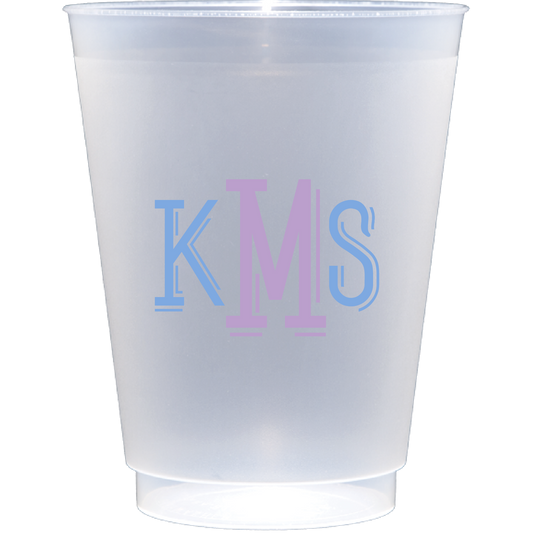 Personalized shaddow monogram | Frosted Flex Cup