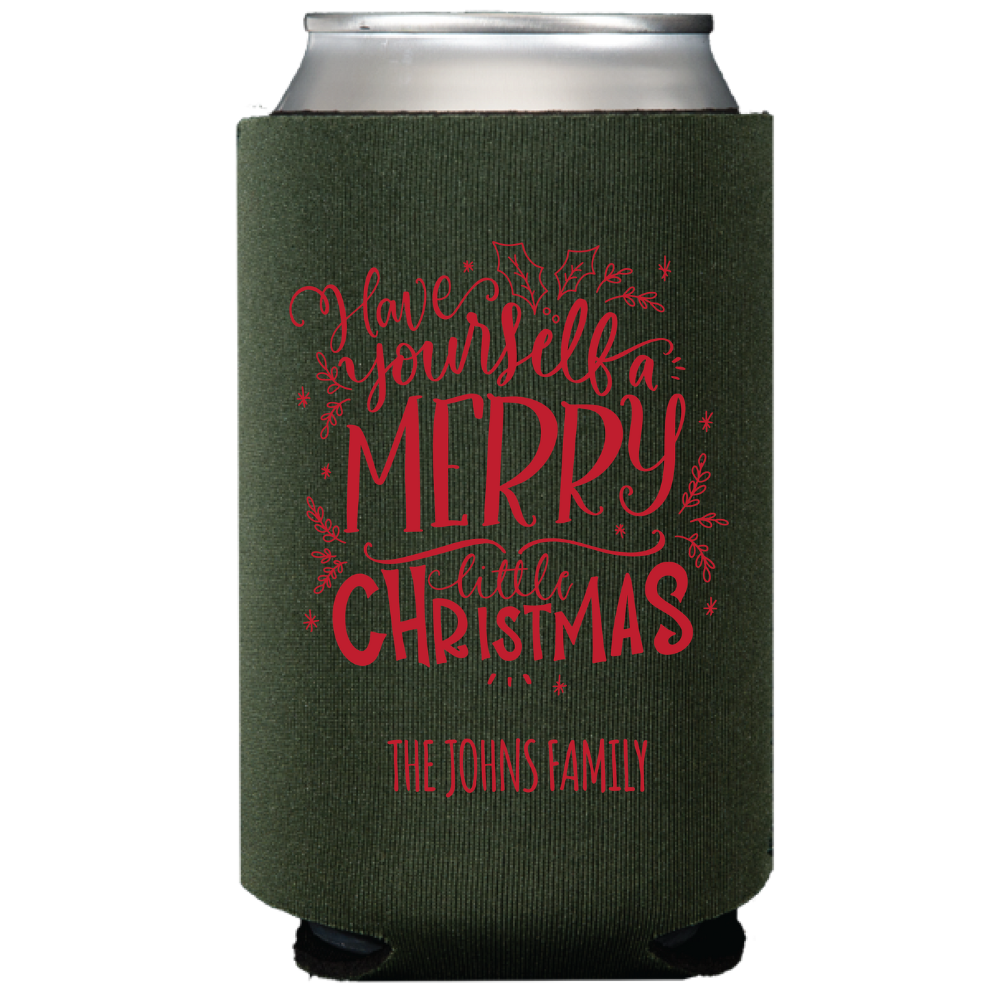 merry little christmas | can cooler