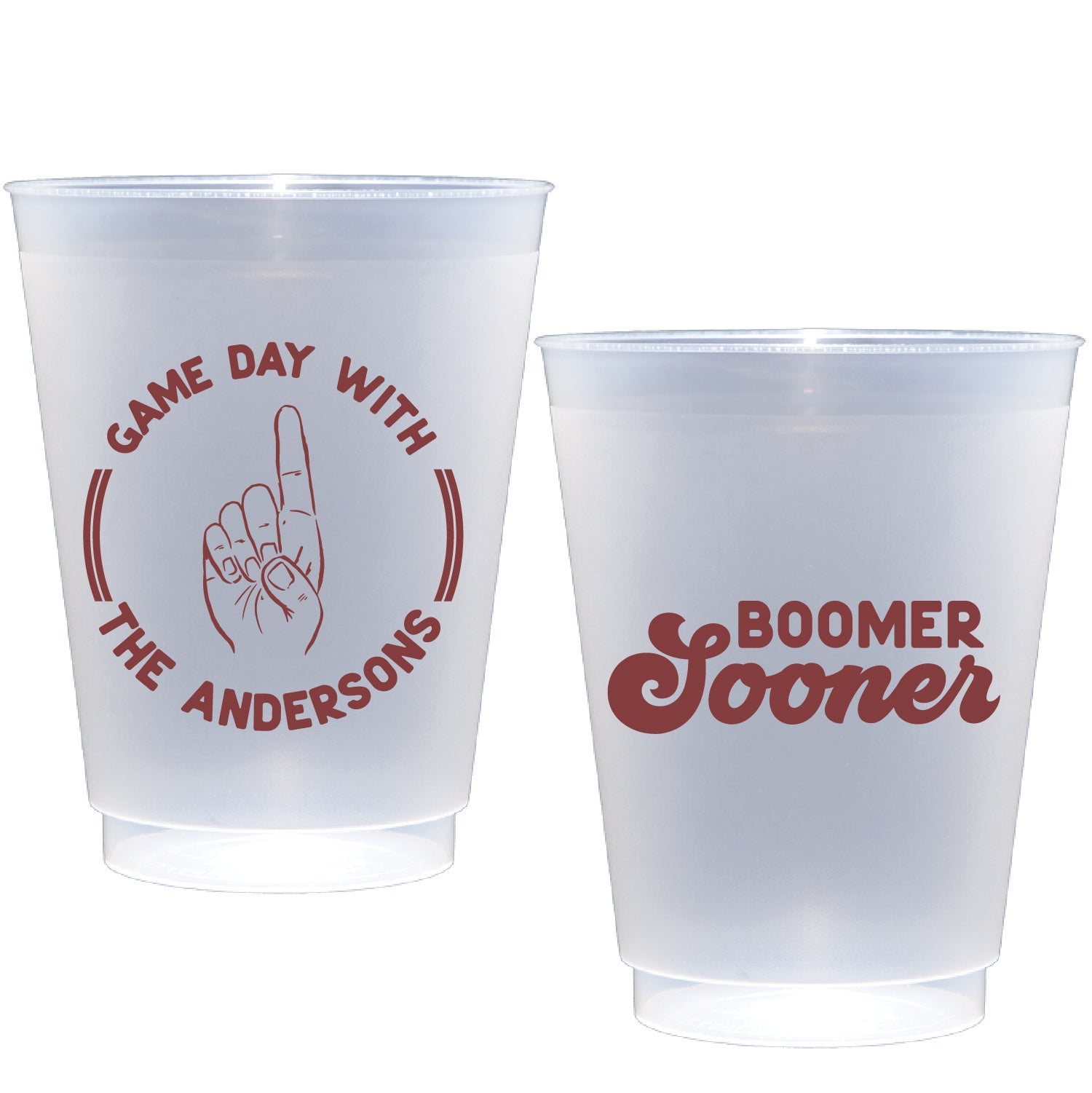OU Game Day Flex Personalized Flex Cup