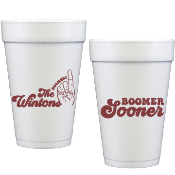 OU Boomer Personalized Styrofoam Cup