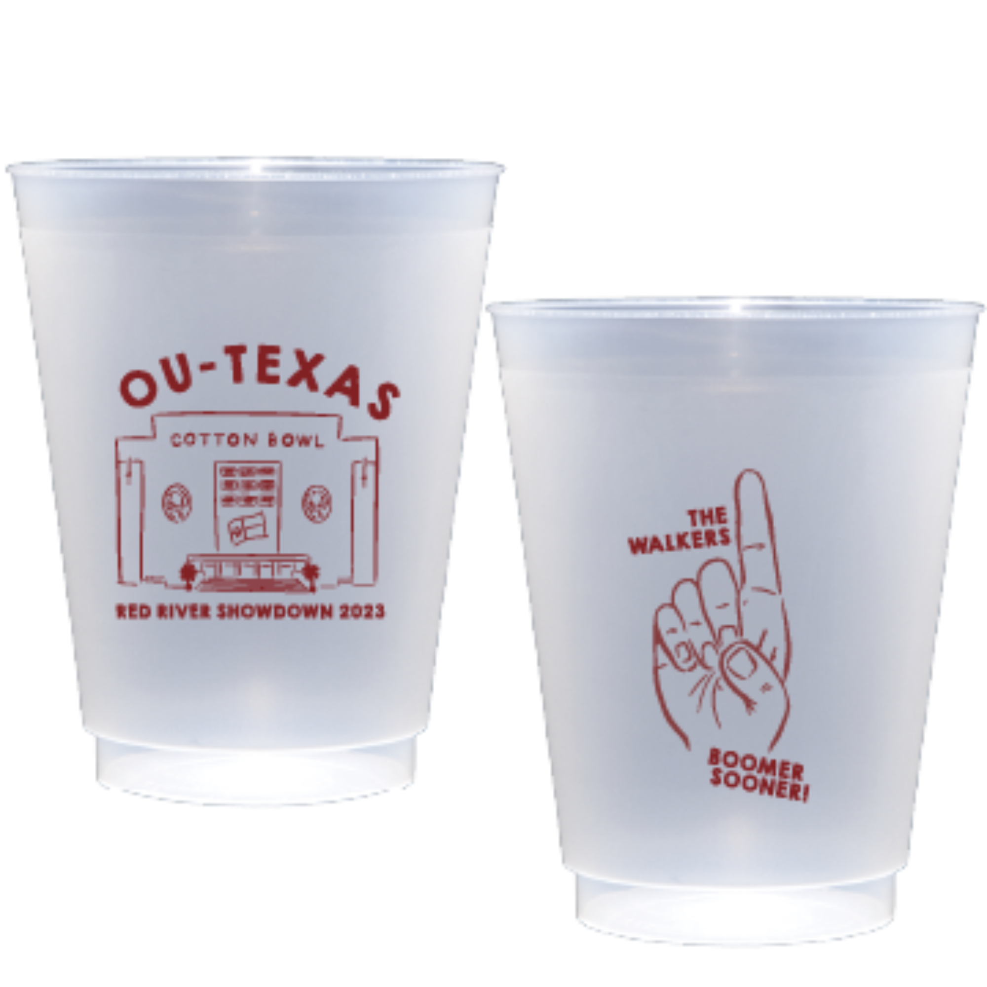 OU Red River Personalized Flex Cup