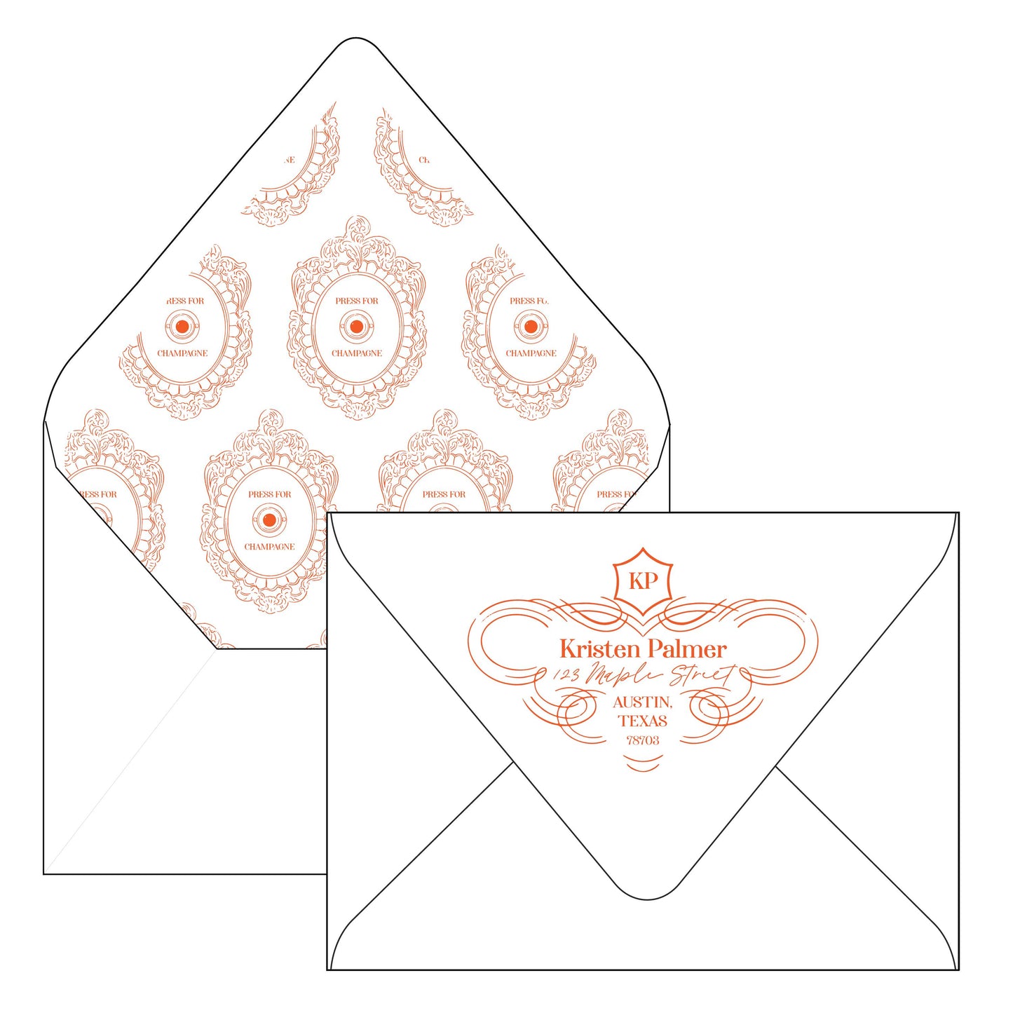 champagne bachelorette | invitation