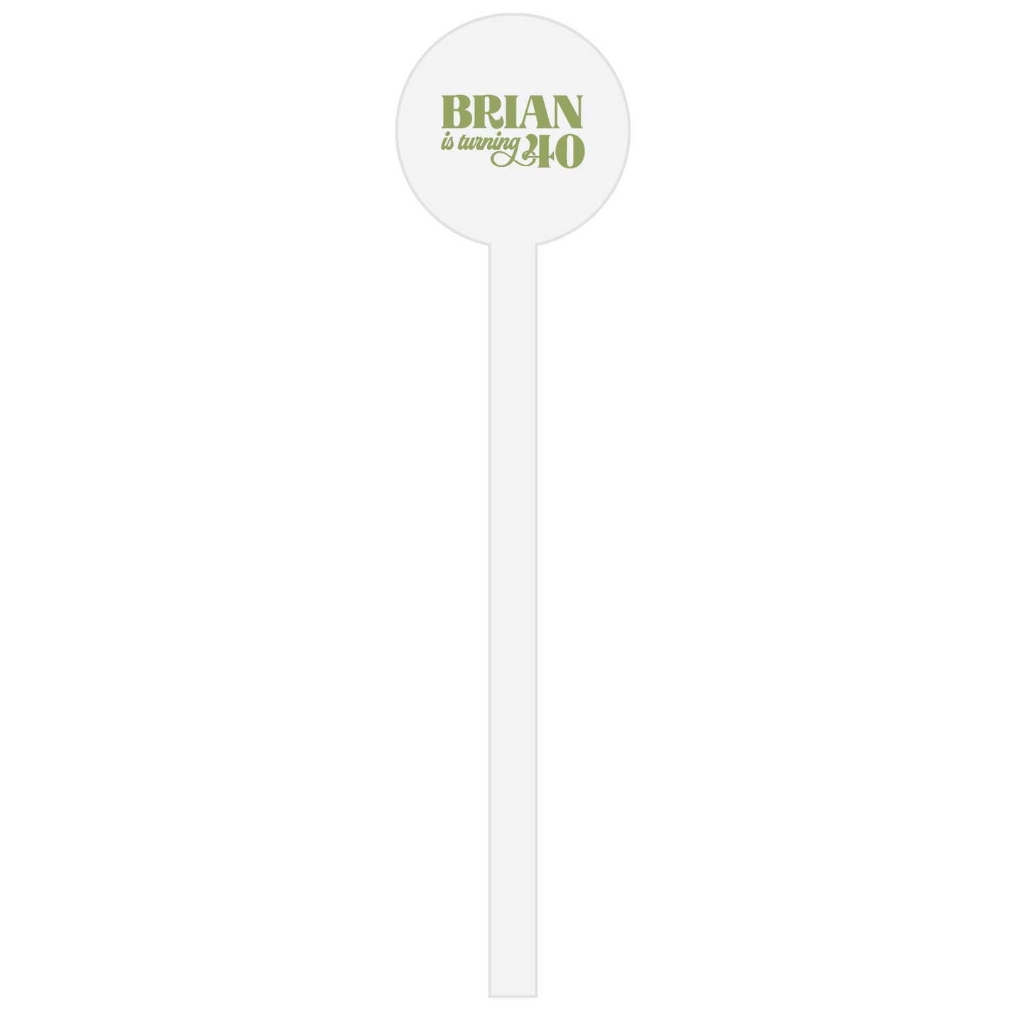 guayabera | wooden or acrylic round | stir stick