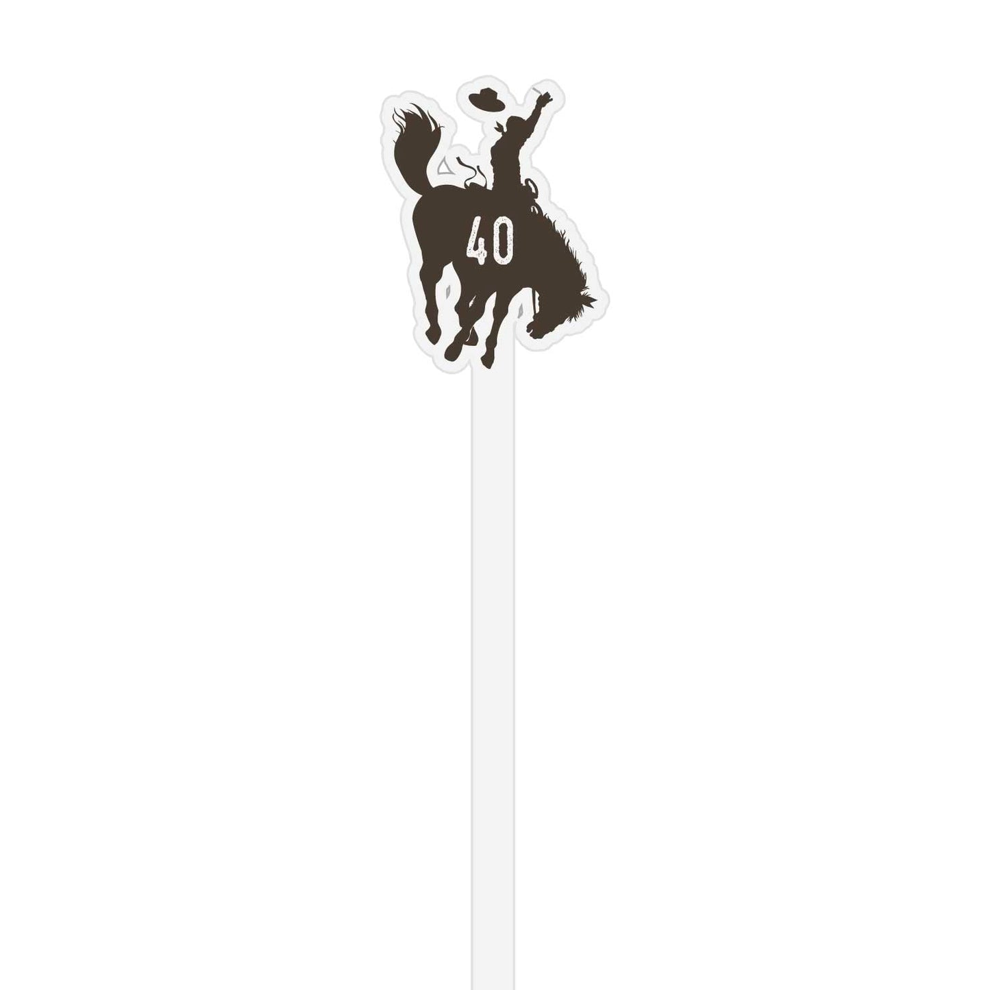 urban cowboy | stir stick | die cut shape