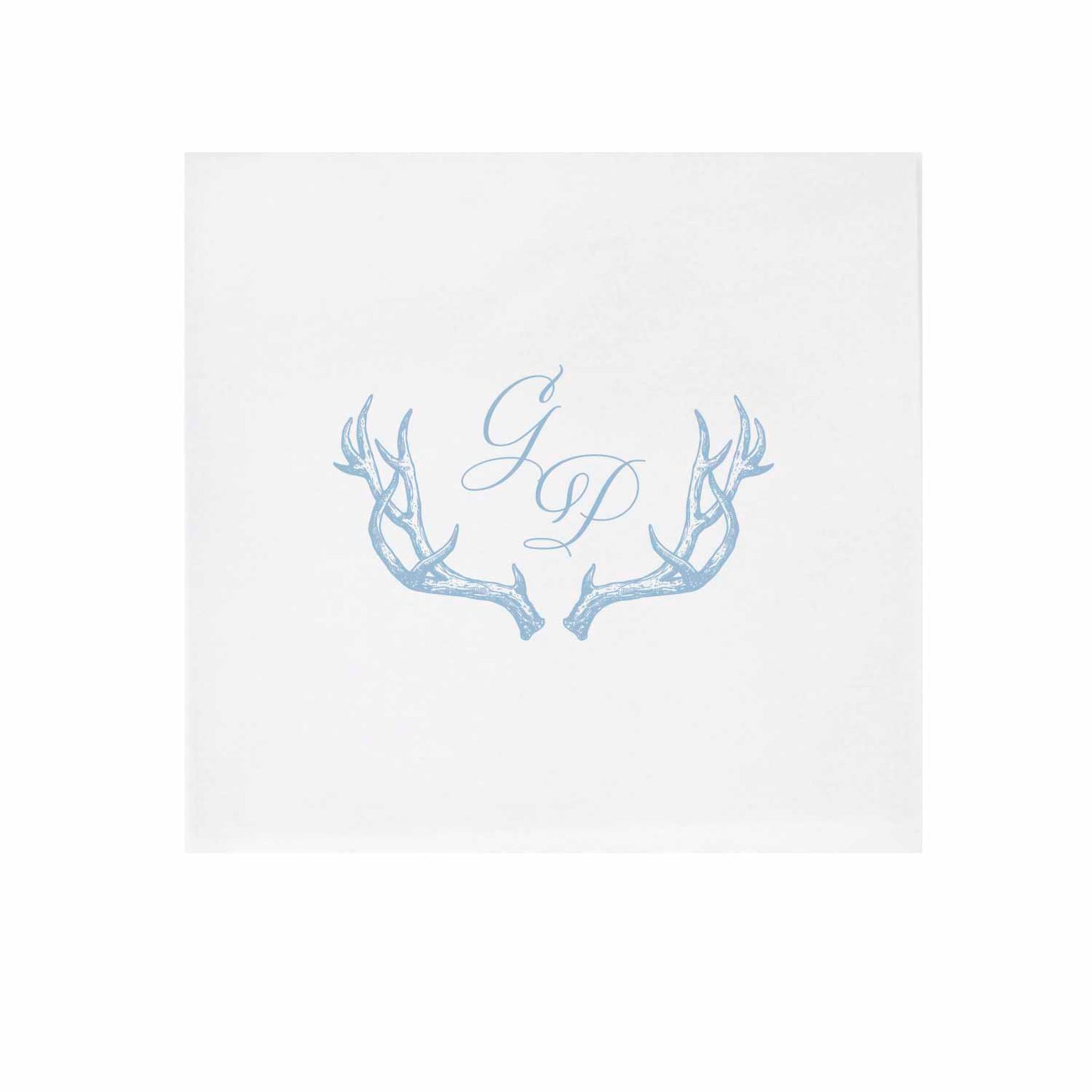 antlers Personalized Cocktail Napkins