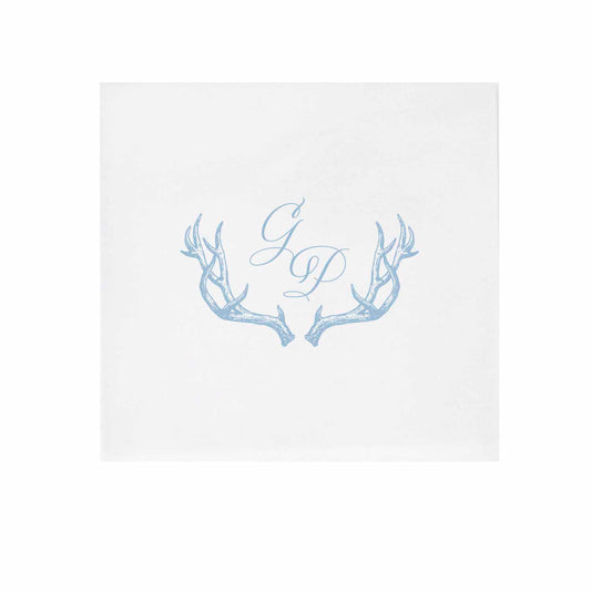 antlers Personalized Cocktail Napkins
