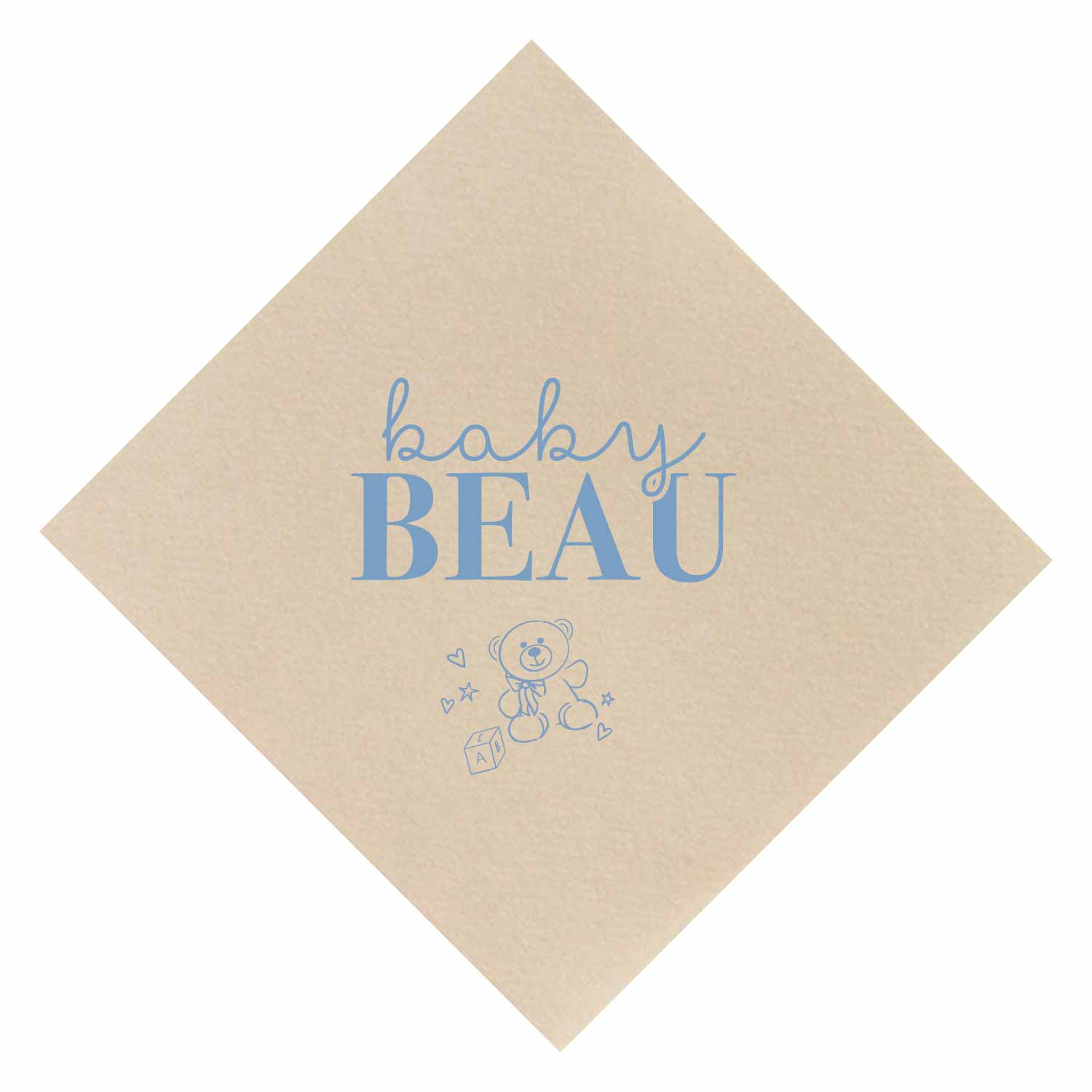 Baby Bear Baby Shower Personalized Cocktail Napkins