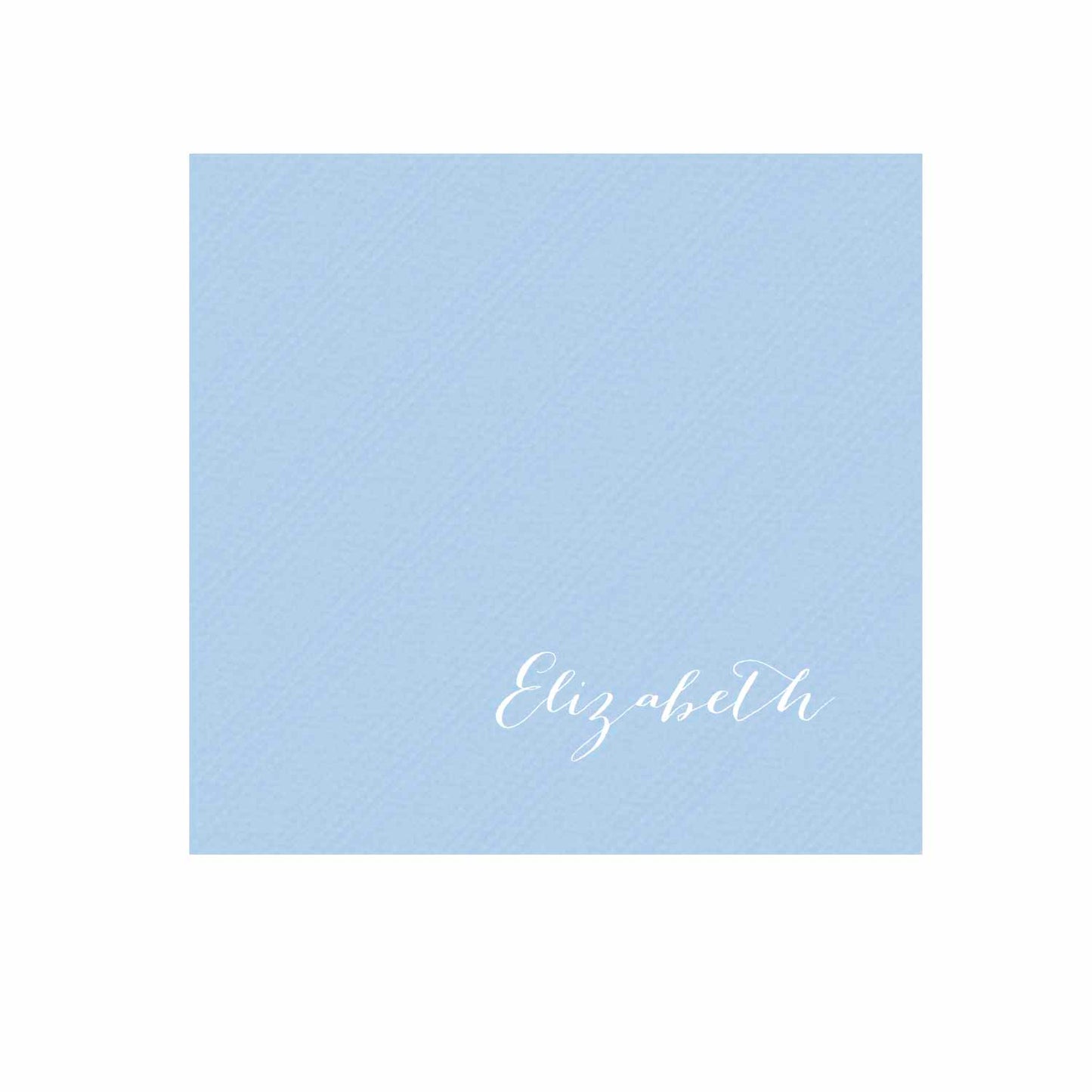 blockprint blue Personalized Cocktail Napkins