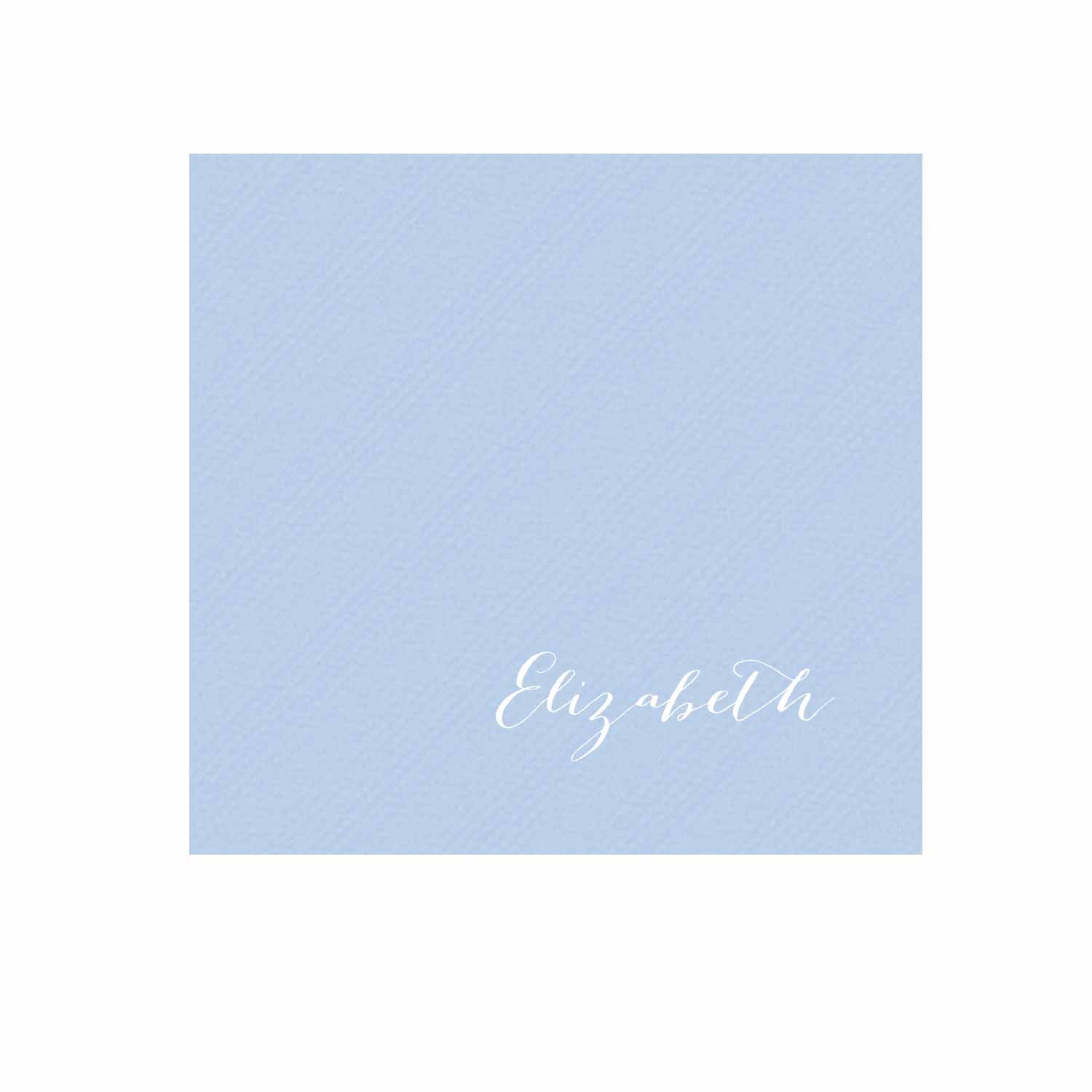 blockprint blue Personalized Cocktail Napkins