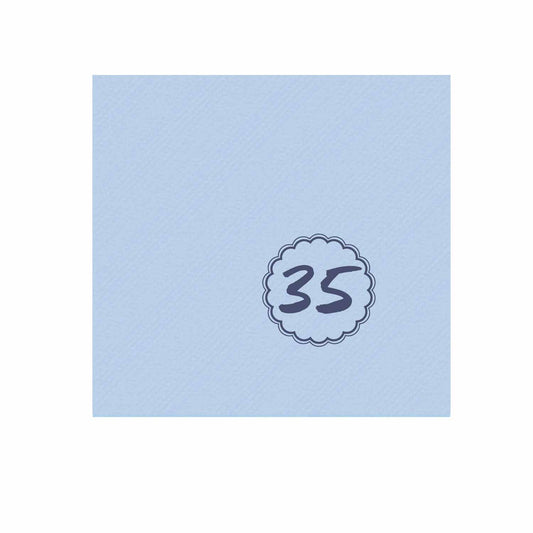 blue scallop Personalized Cocktail Napkins