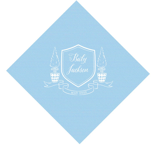boxwoods Personalized Cocktail Napkins