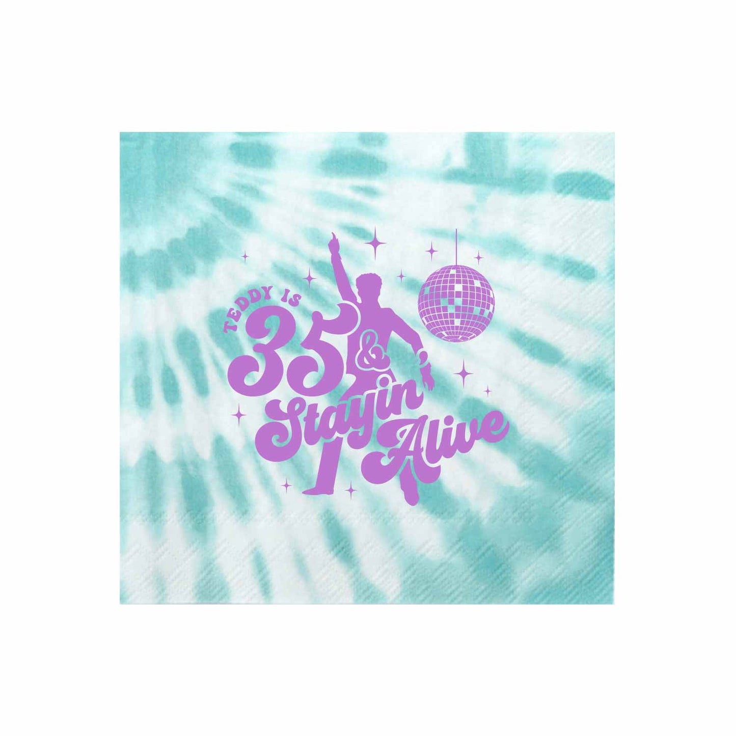 disco Personalized Cocktail Napkins