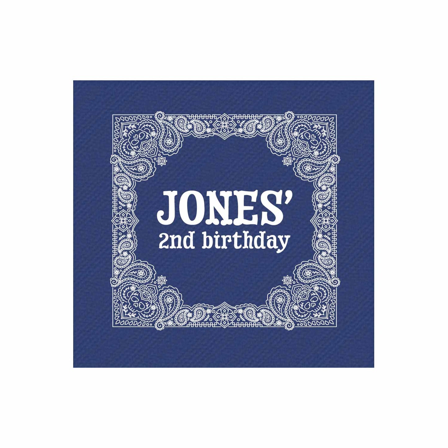 first rodeo personalized cocktail napkins