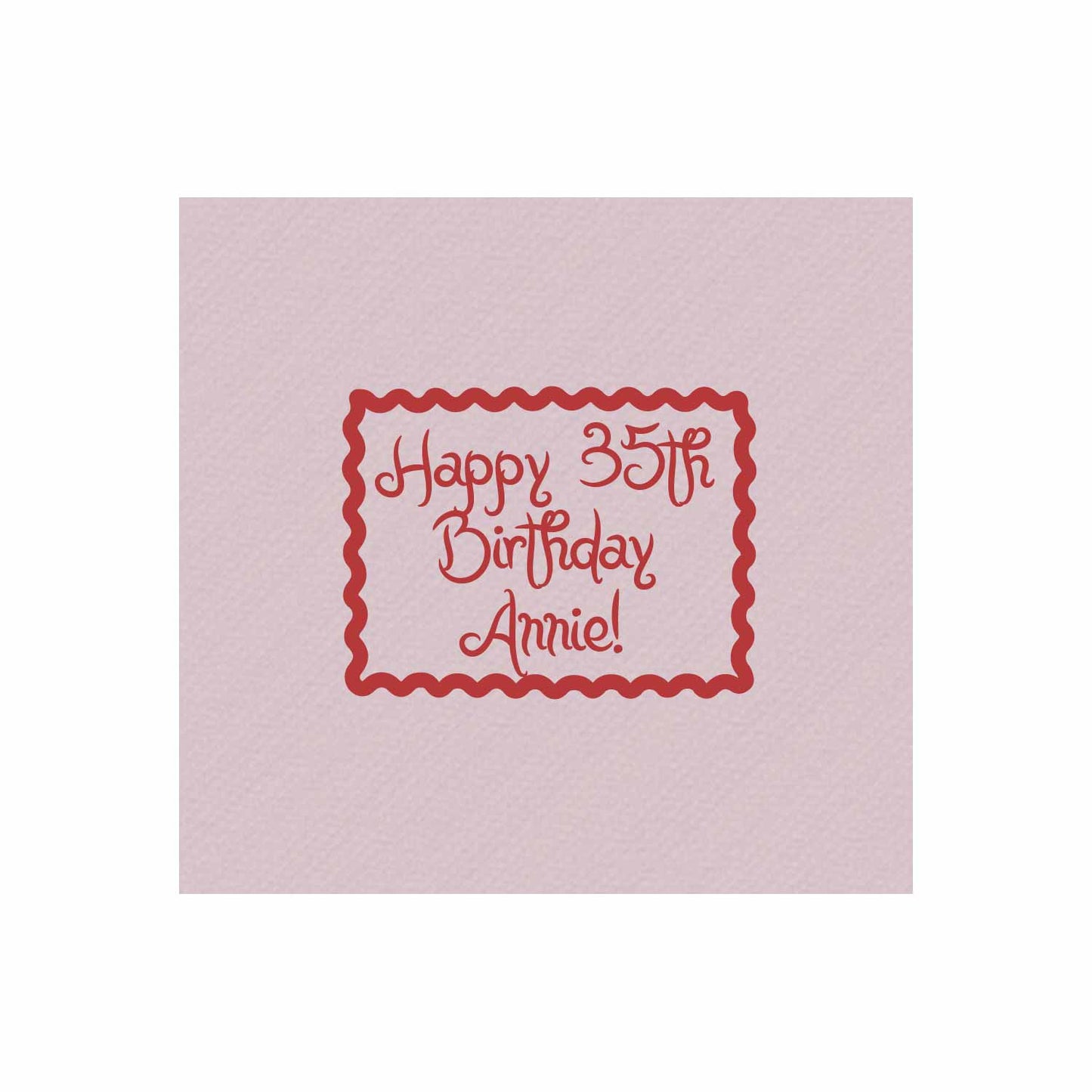 green border personalized cocktail napkins