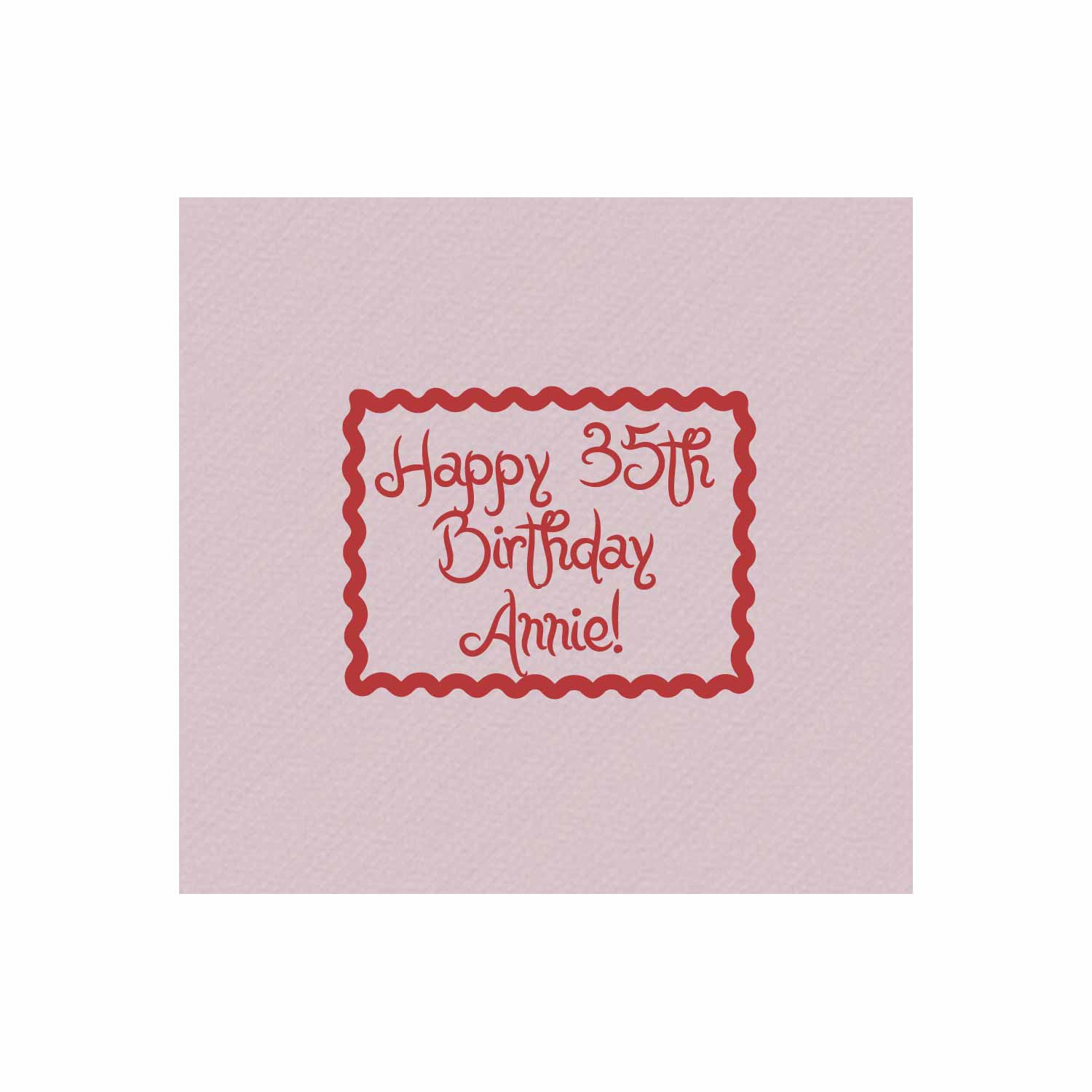 green border personalized cocktail napkins