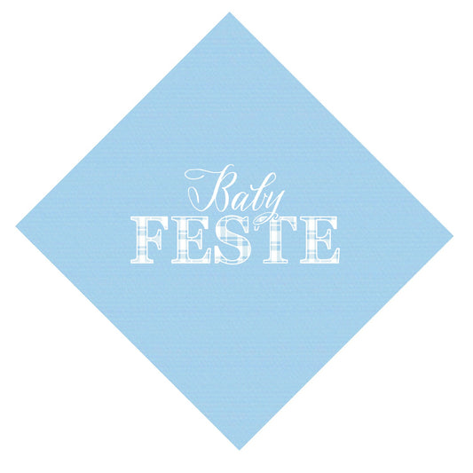 hello baby personalized cocktail napkins