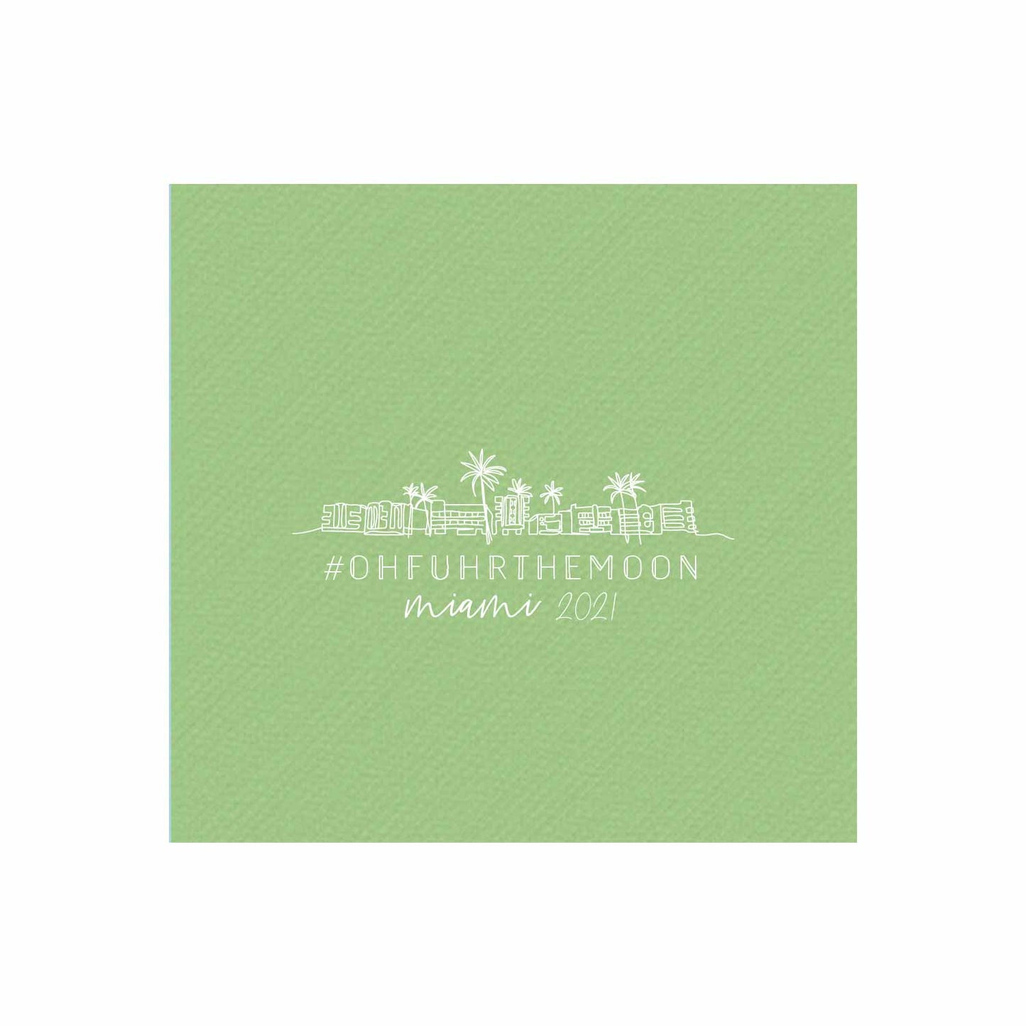 miami personalized cocktail napkins