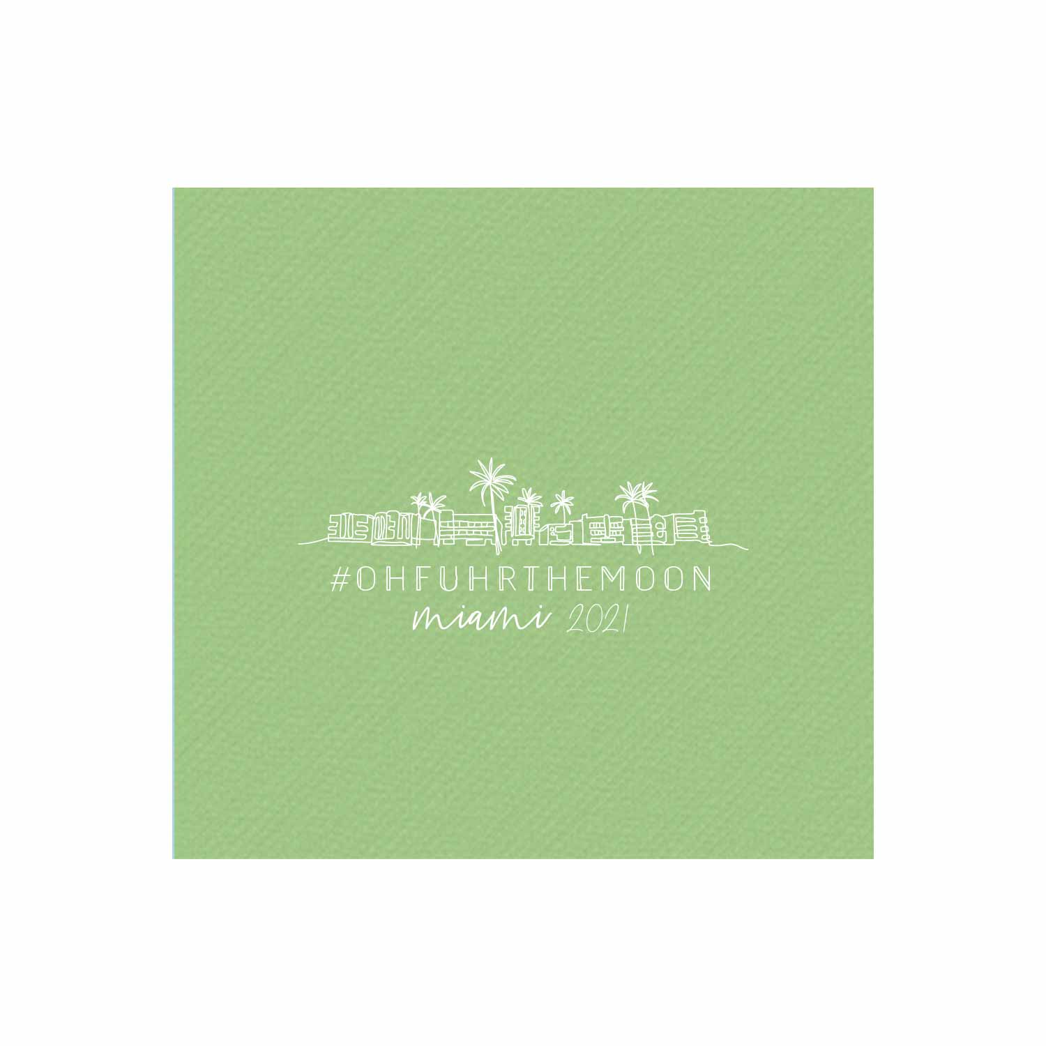 miami personalized cocktail napkins