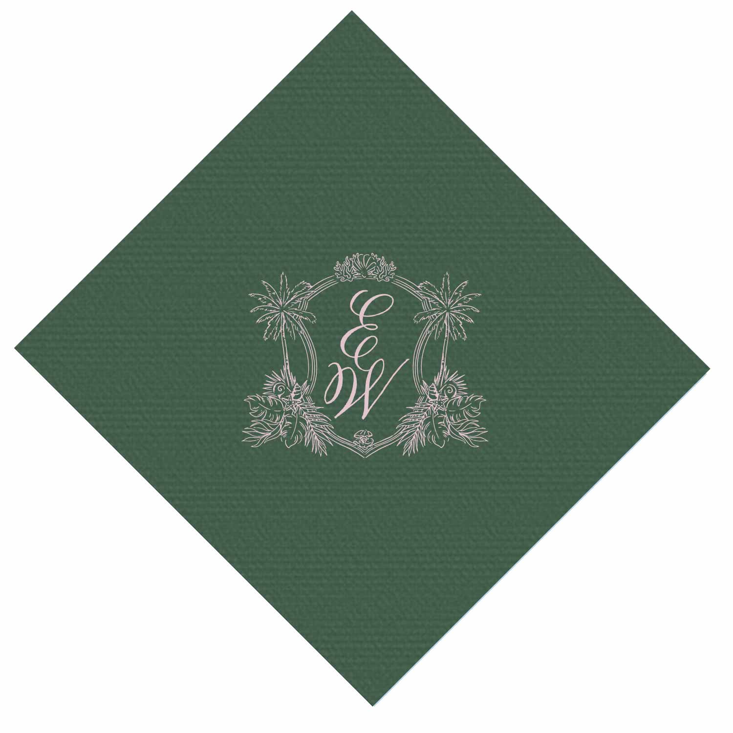 palms beach personalized cocktail napkins