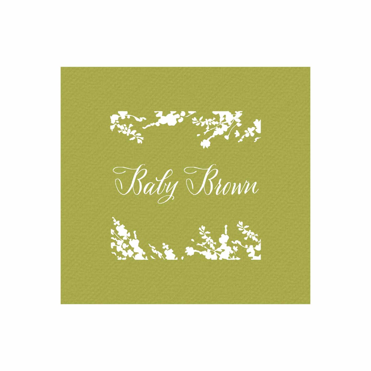pink and blue bonnets personalized cocktail napkins