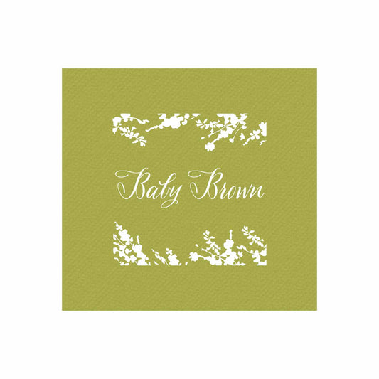 pink and blue bonnets personalized cocktail napkins
