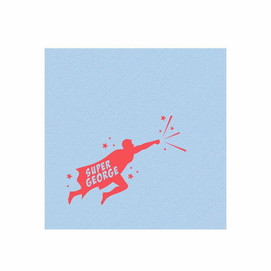 superhero personalized cocktail napkins