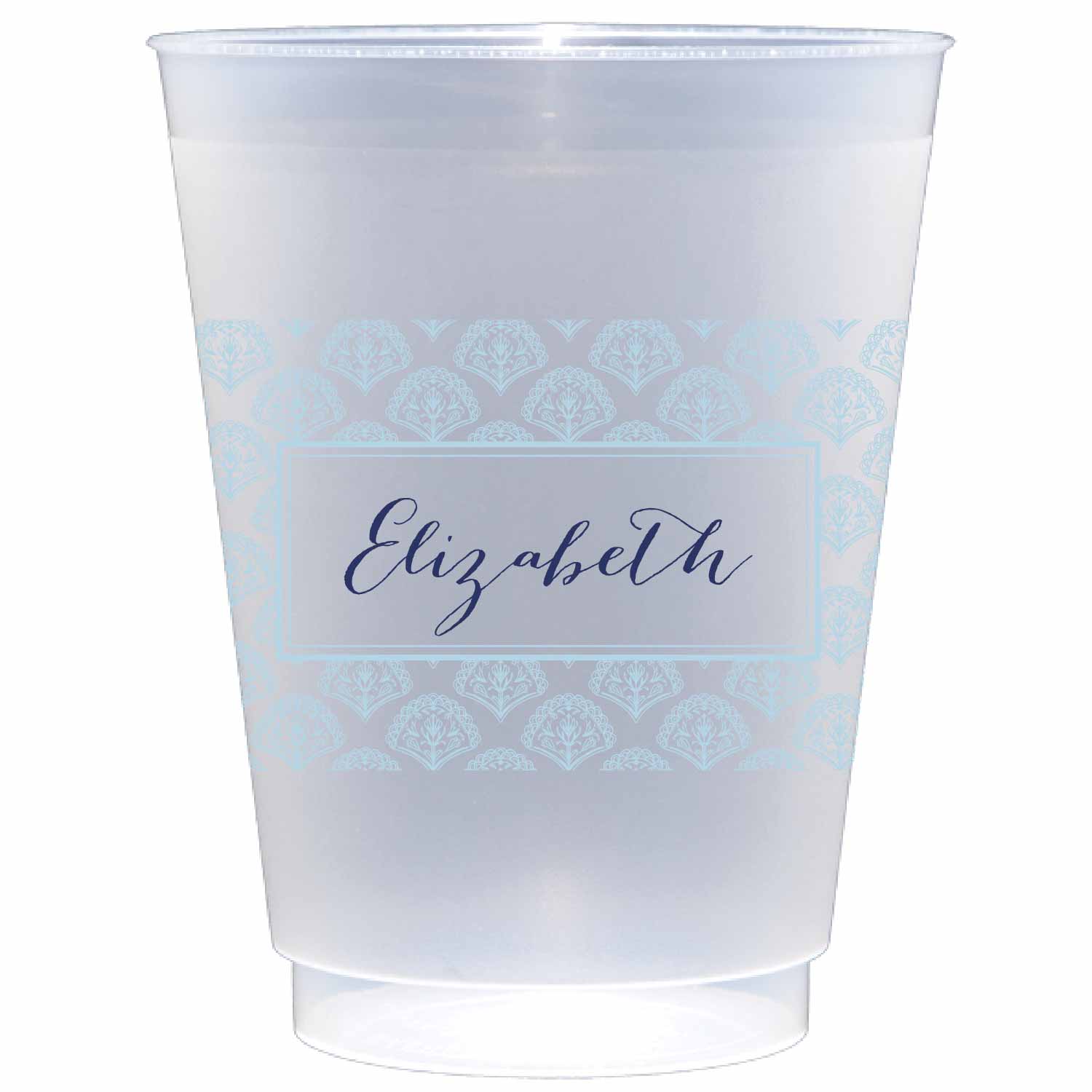blockprint blue personalized flex cups – The Essential Market