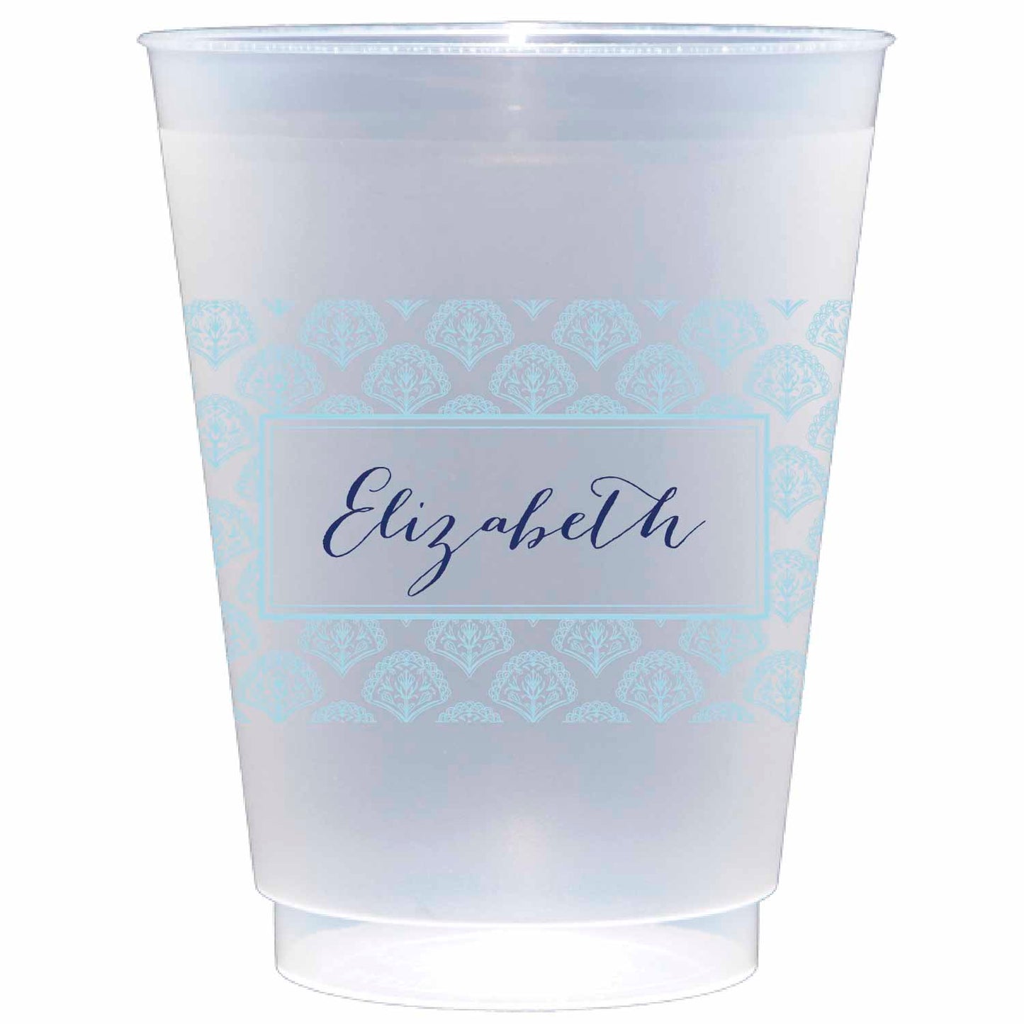 blockprint blue Personalized Flex Cup