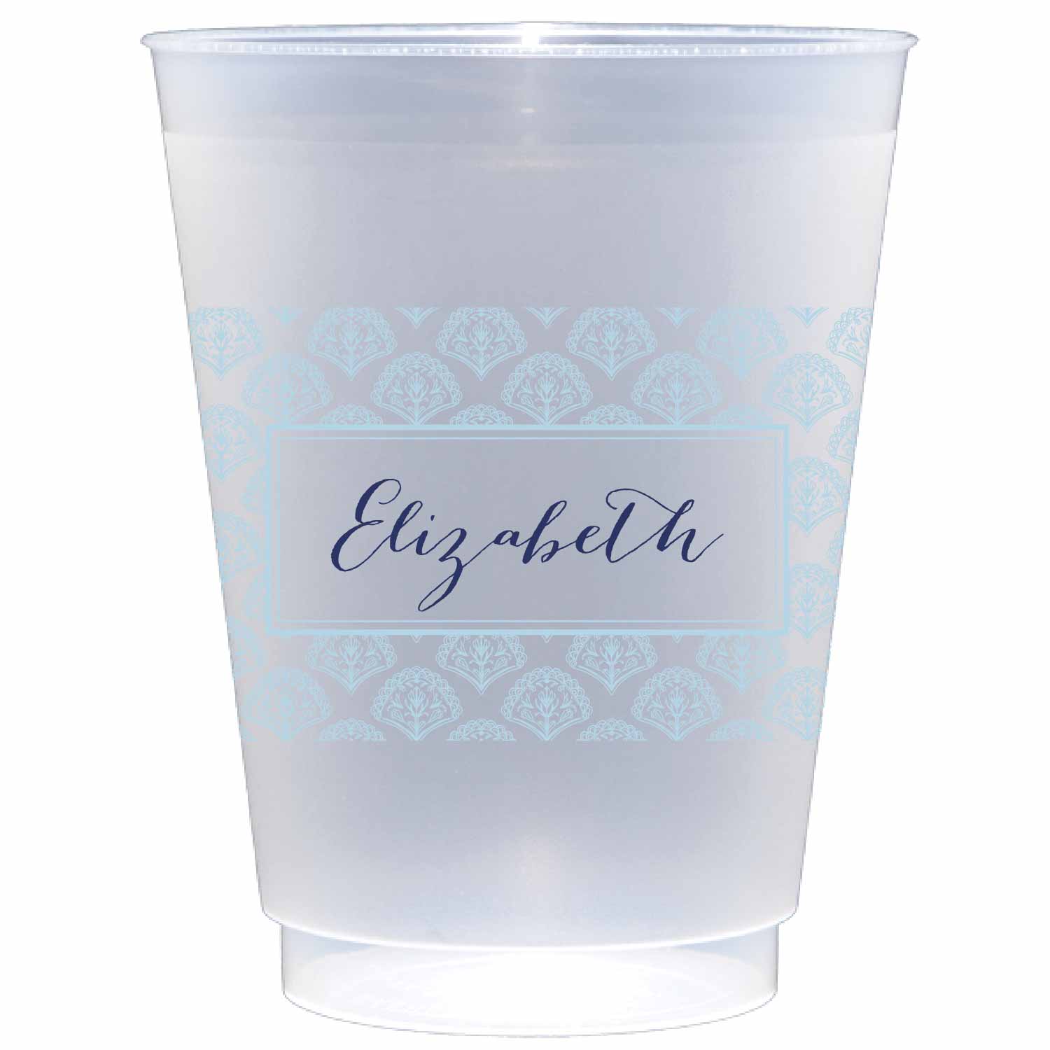 blockprint blue Personalized Flex Cup