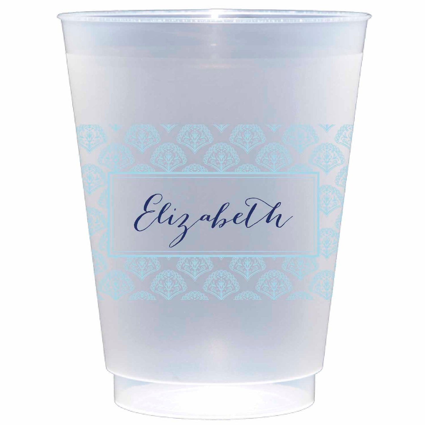 blockprint blue Personalized Flex Cup