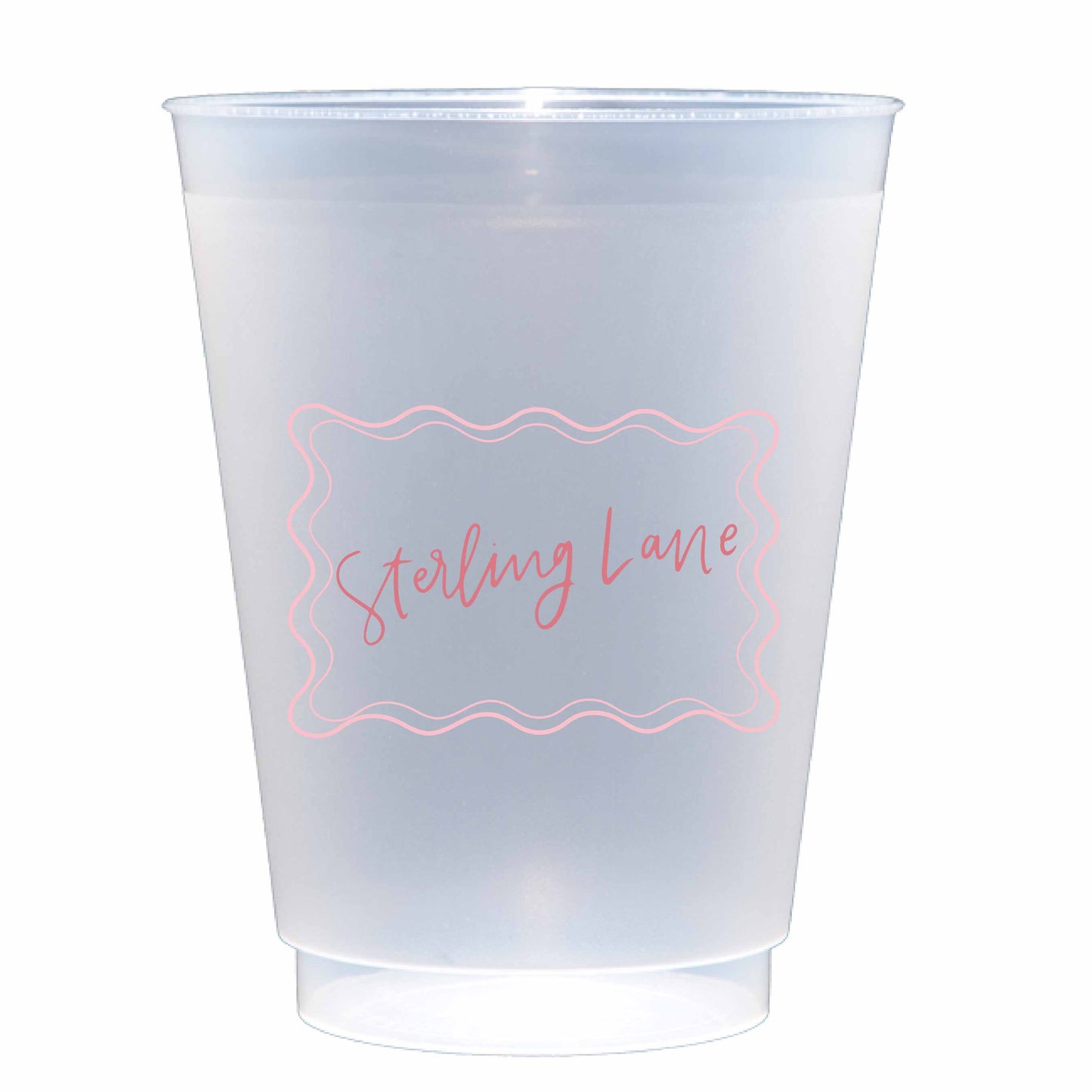 Personalized hand lettering | Frosted flex cup