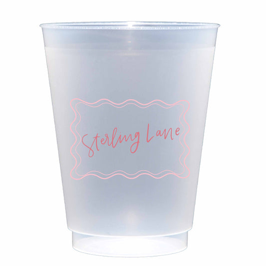 Personalized hand lettering | Frosted flex cup