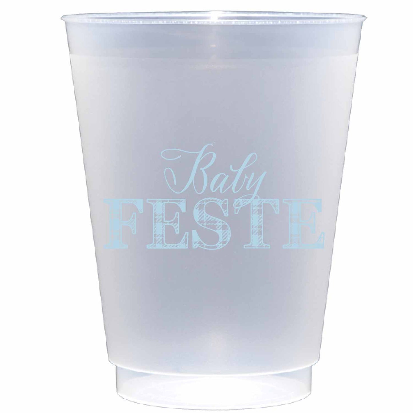 baby gingham personalized flex cup
