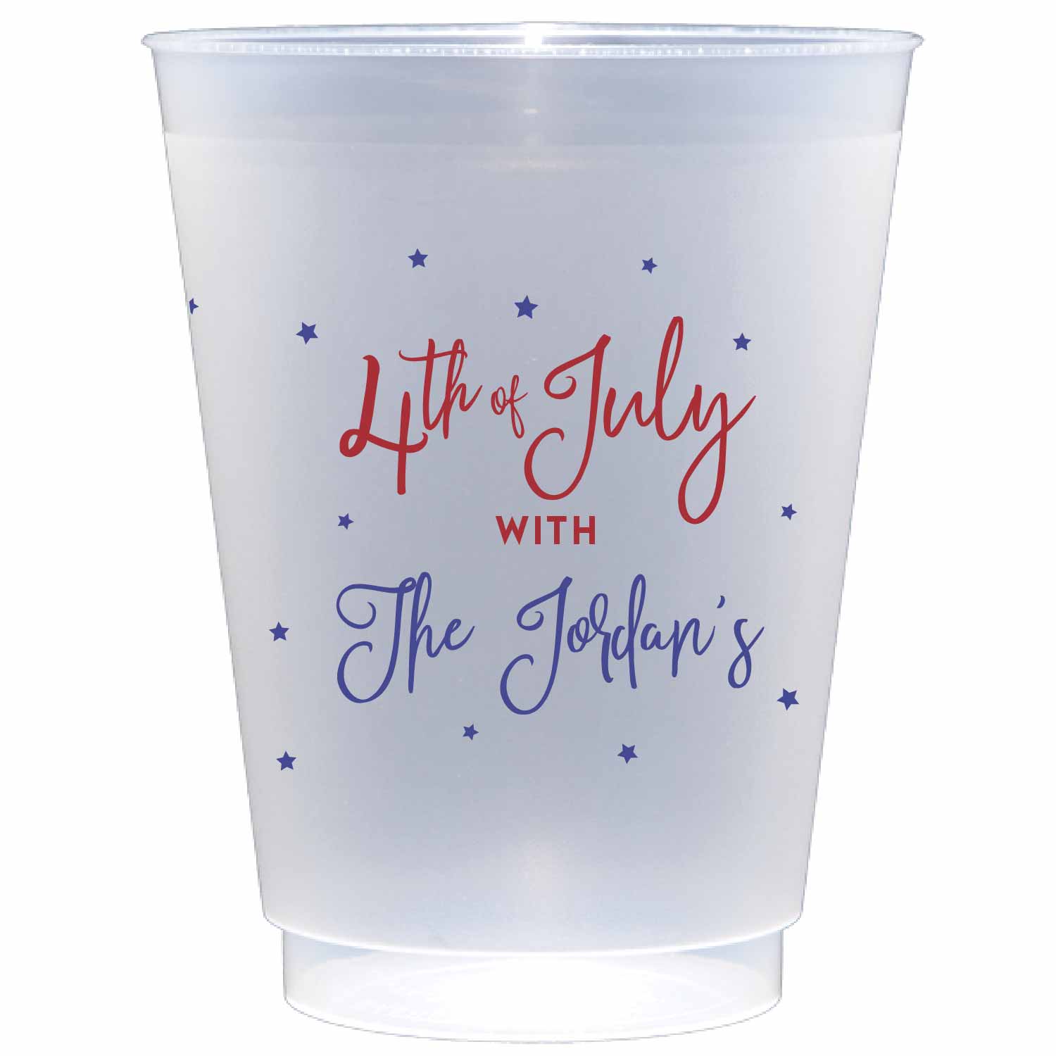 patriotic personalized flex cup