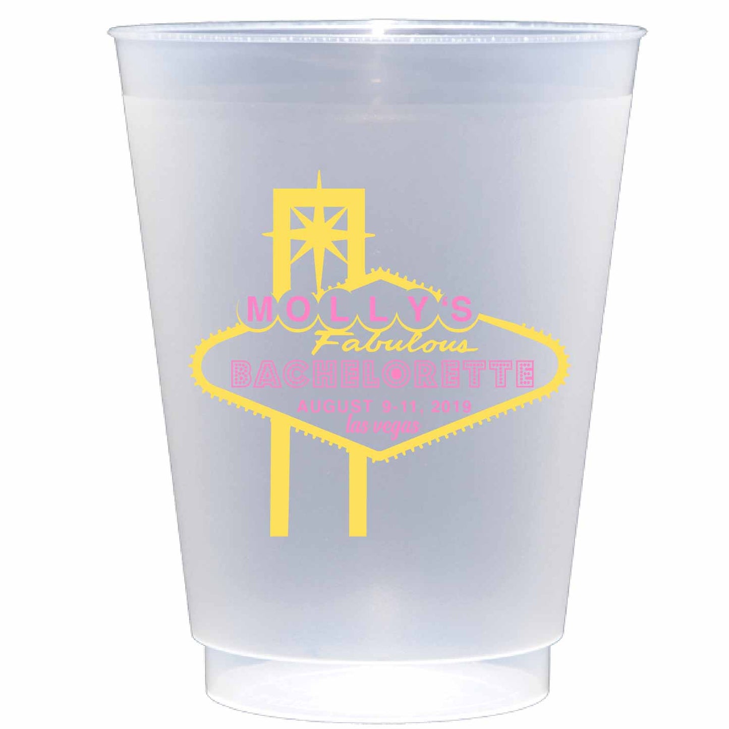 vegas personalized | Frosted Flex Cup