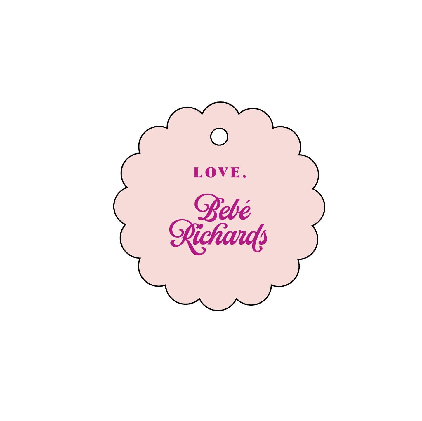 fiesta bebe personalized gift tags