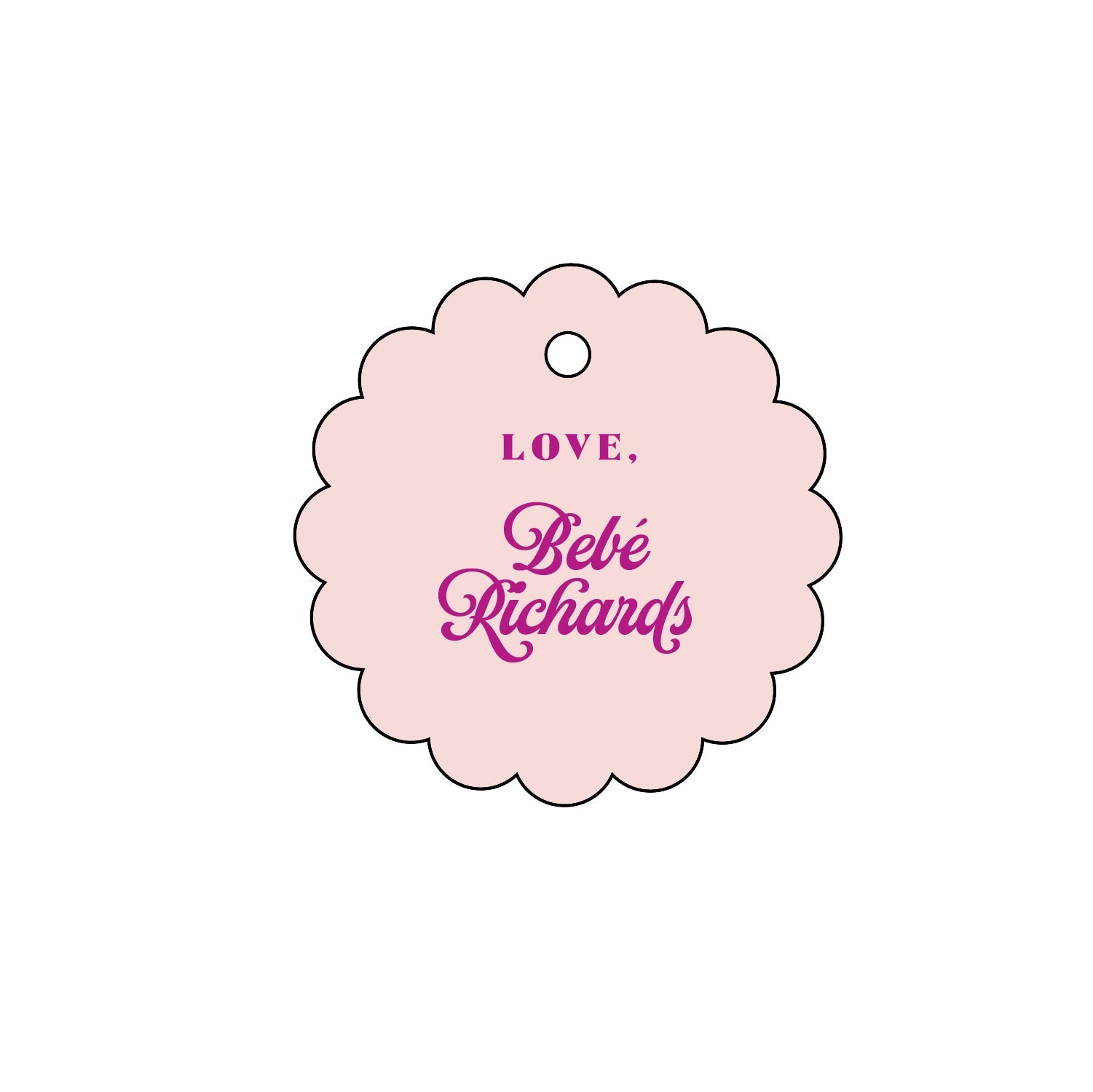 fiesta bebe personalized gift tags