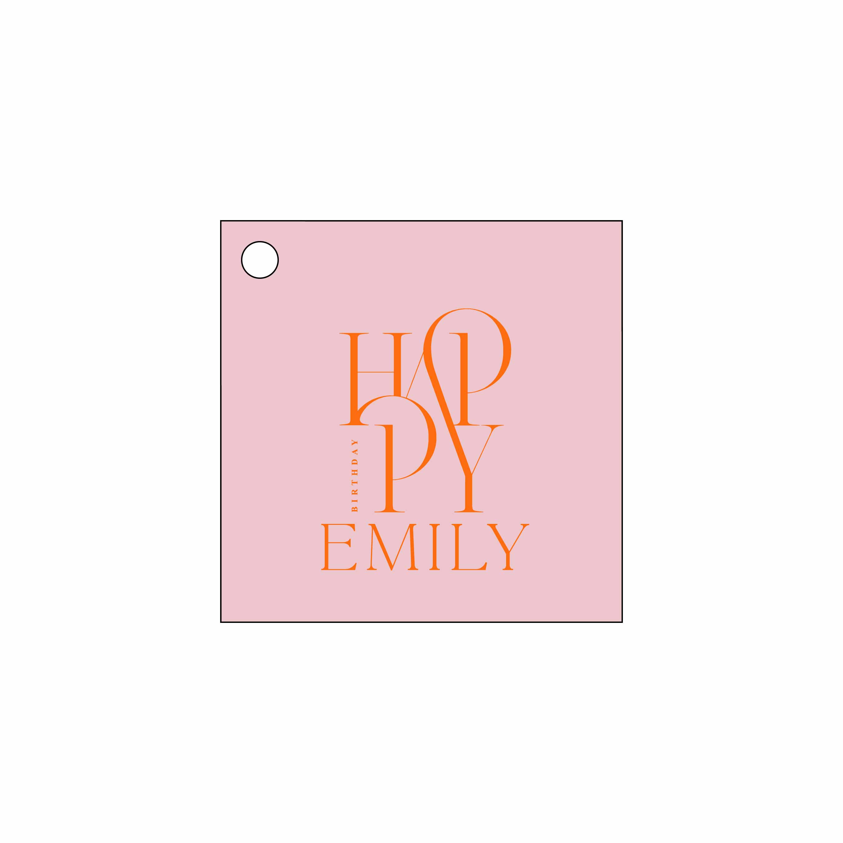 happy (classic) Personalized Gift Tags